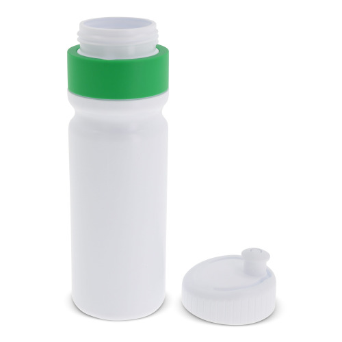Bidon sportowy z obwódką  750ml Biały / zielony LT98786-N0131 (4)