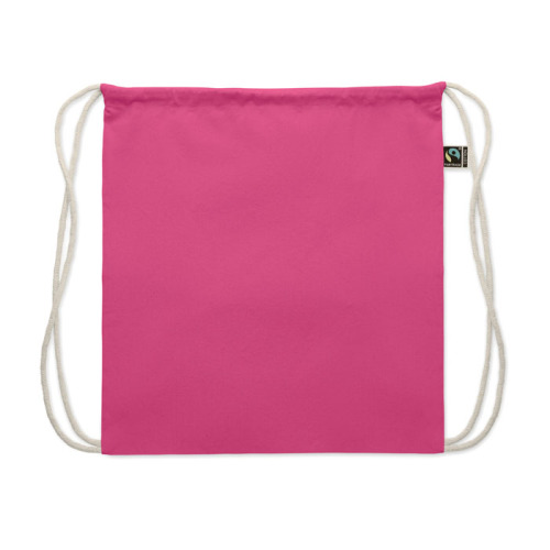 Worek ze sznurkiem Fairtrade 18 Fuksja MO2591-38 (2)