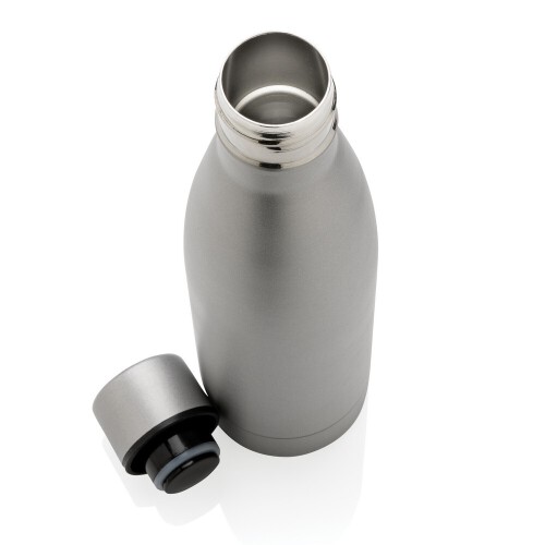 Próżniowa butelka sportowa 500 ml, stal nierdzewna z recyklingu grey P433.272 (3)