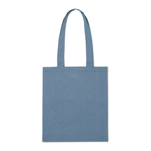 Bawełniana torba na zakupy z recyklingu 38x42x10cm Niebieski LT95199-N0011 (1)