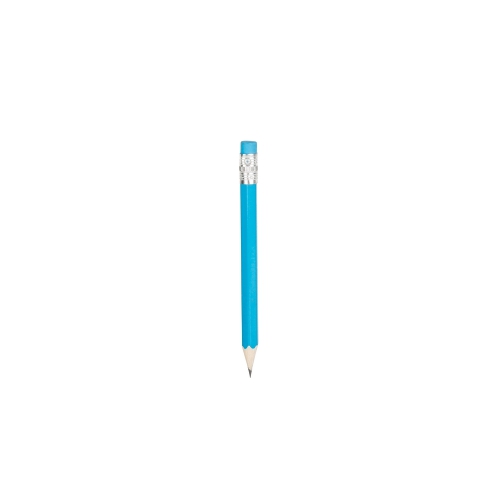 Mini ołówek, gumka niebieski V1697-11 
