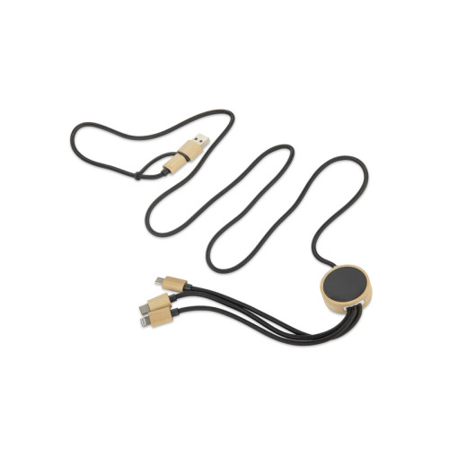 Kabel USB 4 w 1 GLOWIK Czarny 09187-02 (1)