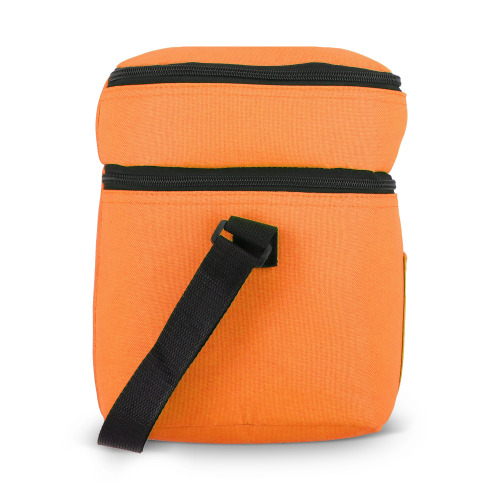 R-PET 600D Dwukomorowa torba chłodząca 30 x 20 x 24 cm 12L Pomarańczowy LT95393-N0026 (5)