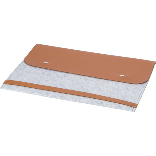 Etui na laptopa 14" z filcu RPET, teczka na dokumenty Szary V1250-19 (3)