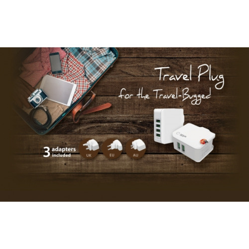 Ładowarka sieciowa Boost Charger (UK, AU, EU) WC102P Silicon Power Biały EG819606 (6)