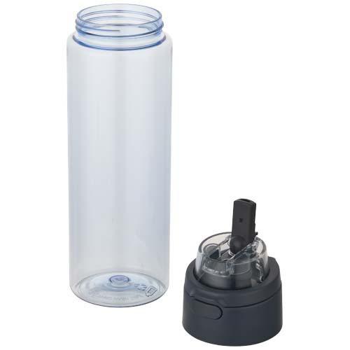 Bidon na wodę Theron o pojemności 700 ml, wykonany z tworzywa sztucznego pochodzącego z recyklingu (RCS), z pokrywką o podwój Szaroniebieski 10095055 (4)