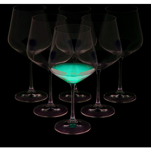 Zestaw 6 kieliszków do czerwonego wina, 570 ml przeźroczysty H1300400ZH1 (1)