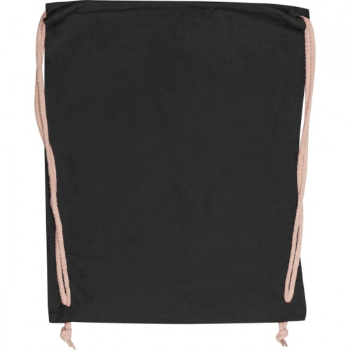 Worek sportowy bawełniany 140 g/m2 CARLSBAD Czarny 002603 (1)