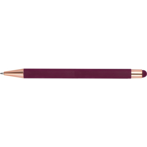 Długopis metalowy touch pen soft touch MIRAMAR Bordowy 432802 (4)