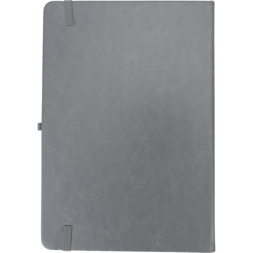 Notatnik A5 w linie z PU z recyklingu CLEO Szary 2374807 (4)