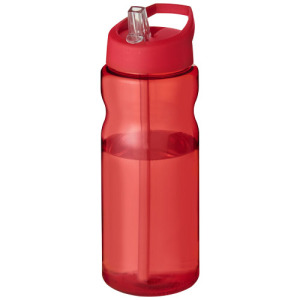 Bidon H2O Base® o pojemności 650 ml z wieczkiem z słomką Czerwony