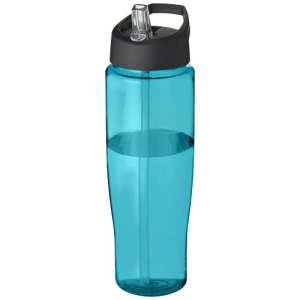Bidon H2O Tempo® o pojemności 700 ml z wieczkiem z słomką Błękitny