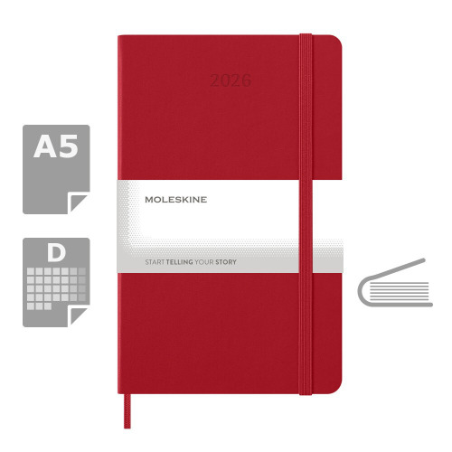 Kalendarz MOLESKINE Czerwony VM394-05/2027 
