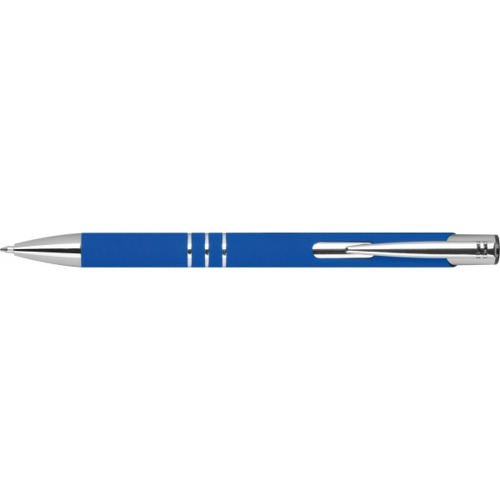 Długopis z aluminium z recyklingu półżelowy soft touch DUNMORE Niebieski 399104 (3)