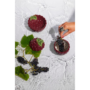 GRAPE MISKA Z POKRYWKĄ, FIOLETOWY