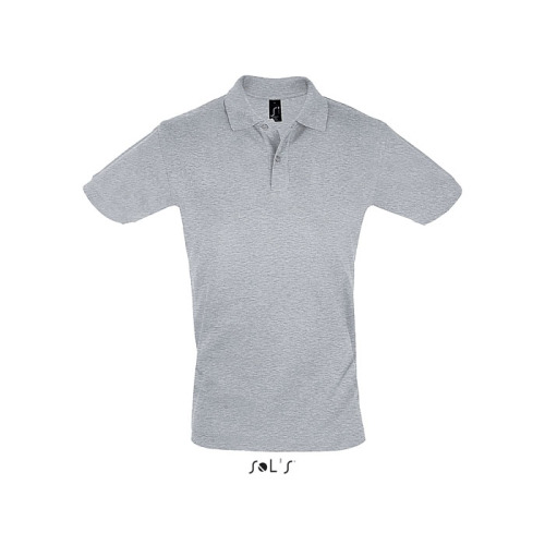 PERFECT Męskie POLO 180g Grey melange S11346-GY-4XL 