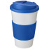 Americano® 350 ml tumbler with grip & spill-proof lid Biały 21069606  thumbnail
