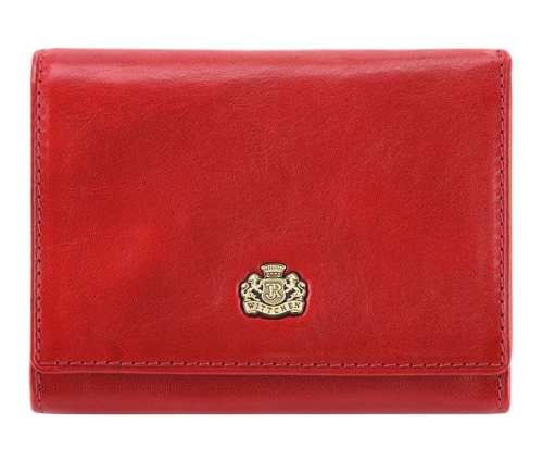 Damski portfel WITTCHEN skórzany z herbem na napę Czerwony WITT10-1-070 