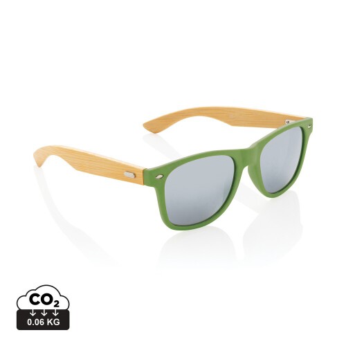 Okulary przeciwsłoneczne, plastik z recyklingu zielony P453.977 (6)