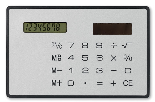 Płaski kalkulator srebrny MO8615-14 
