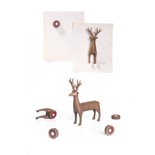 Magnes Deer brązowy Brązowy QL10175-BN (2)