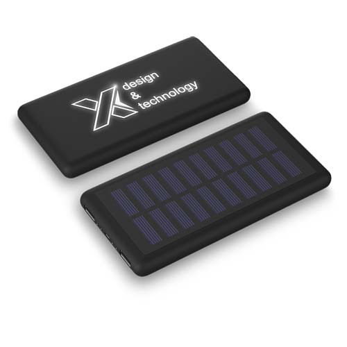 Solarny podświetlany powerbank SCX.design P30 Czarny 2PX02190 