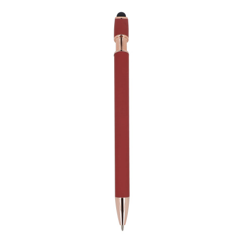 Ballpen Paris Deluxe Metal Rubberised Ciemnoczerwony LT87783-N0020 (2)