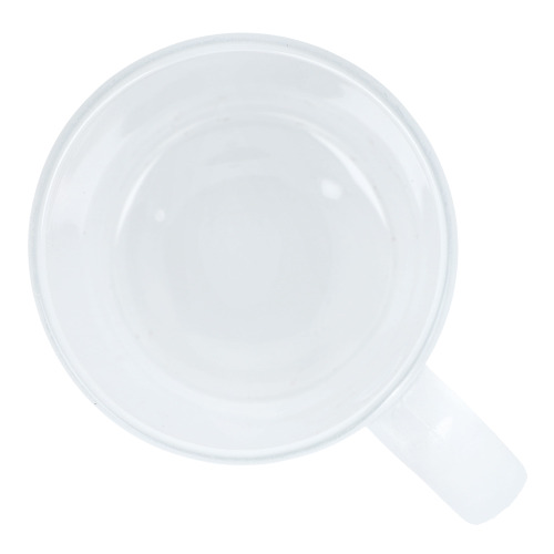 Szklany matowy kubek subli Mallorca 335ml Ecru / transparentny LT51108-N5404 (2)