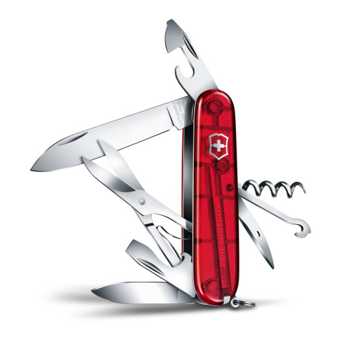 Scyzoryk Climber transparentny Victorinox Czerwony 13703T65 (2)