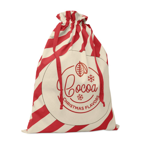 Duża bawełniana torba Mikołaja Czerwony CX1567-05 (2)