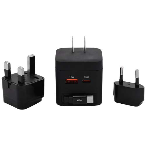 Adapter podróżny SCX.design T21 65 W Czarny 1PX23890 (4)