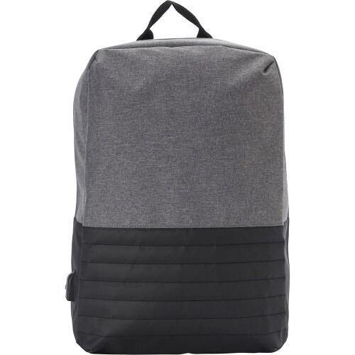 Plecak chroniący przed kieszonkowcami, przegroda na laptopa 15" czarny V0776-03 (2)