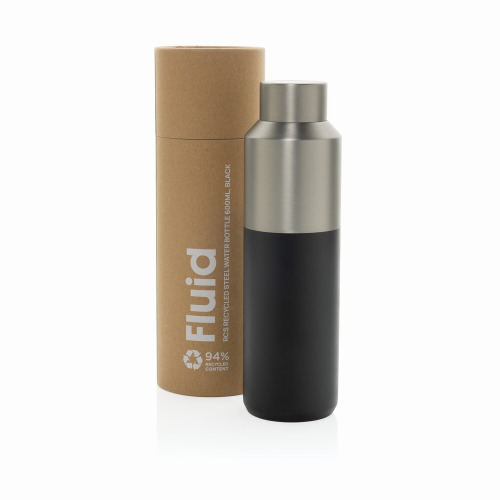 Butelka termiczna 600 ml Fluid Czarny P437.0701 (7)