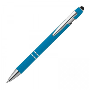 Długopis aluminiowy touch pen HERMANN Jasnoniebieski