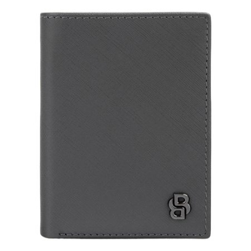 Składany portfel na karty Double B Saffiano Grey Szary HLG526H (6)