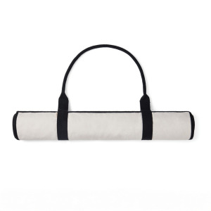 Mata plażowa VINGA Volonne AWARE™, płótno z recyklingu Czarny