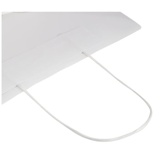 Torba z papieru Kraft ze skręconymi uchwytami – 24 x 9 x 32 cm Biały 1ZM00701 (6)