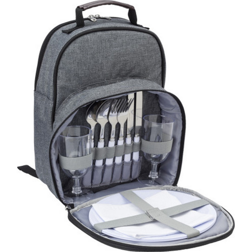 Plecak piknikowy, termoizolacyjny Szary V0837-19 (3)