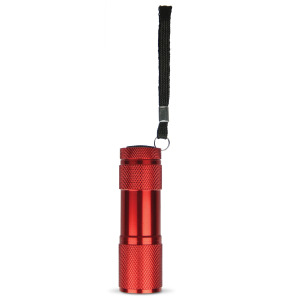 Aluminiowa latarka LED Czerwony