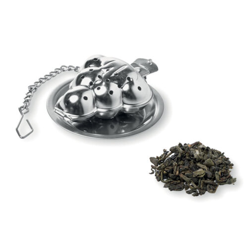 Zaparzacz do herbaty srebrny mat CX1436-16 
