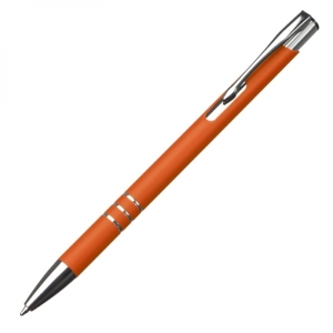 Długopis metalowy soft touch NEW JERSEY pomarańczowy