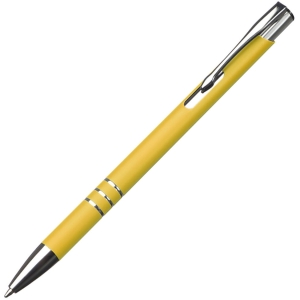 Długopis metalowy soft touch NEW JERSEY żółty