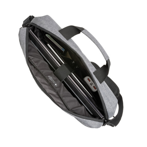 Torba na laptopa 15,6" Swiss Peak AWARE™, ochrona RFID Szary P763.122 (3)