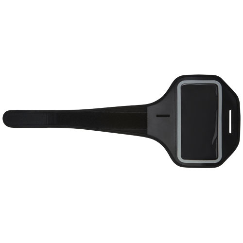 Odblaskowa bransoletka na smartfon Haile z przezroczystym etui Czarny 12500090 (2)