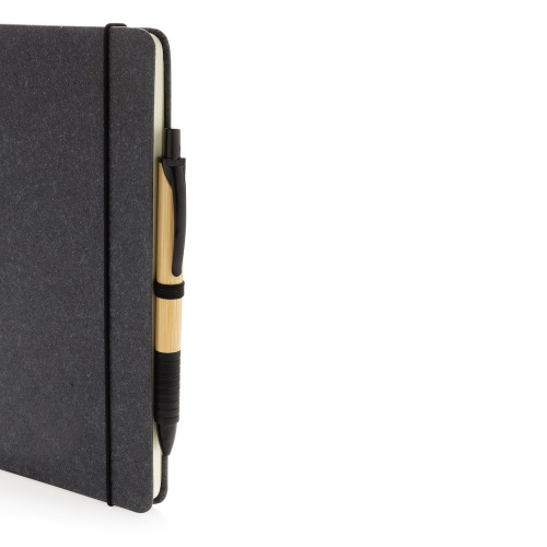 Notatnik A5, skórzana okładka Szary P774.202 (5)