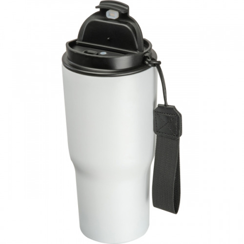 Kubek termiczny 550 ml ze stali z recyklingu DANA Biały 8523906 (2)