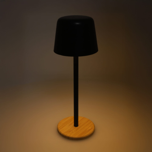 Lampa stołowa Solis z regulacją jasności i podstawą z bambusa Czarny LT93353-N0002 (7)