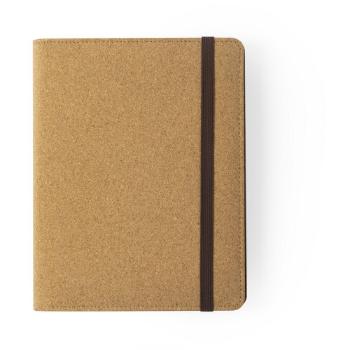 Teczka konferencyjna A5 z notatnikiem, ładowarka bezprzewodowa 5W Brązowy V0389-16 (3)