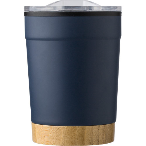Kubek termiczny 300 ml z bambusowym elementem Granatowy V1179-04 (5)