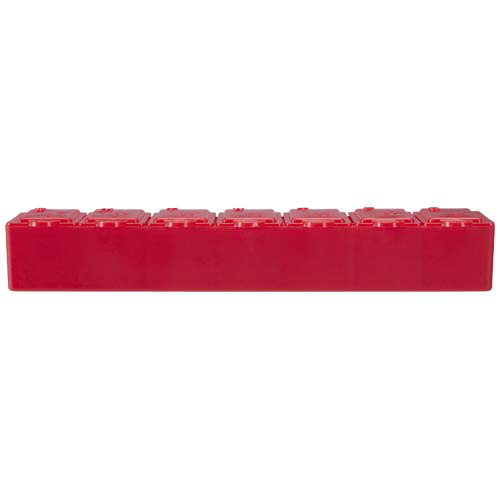 Dose 7-dniowy organizer na witaminy Czerwony 12637321 (2)